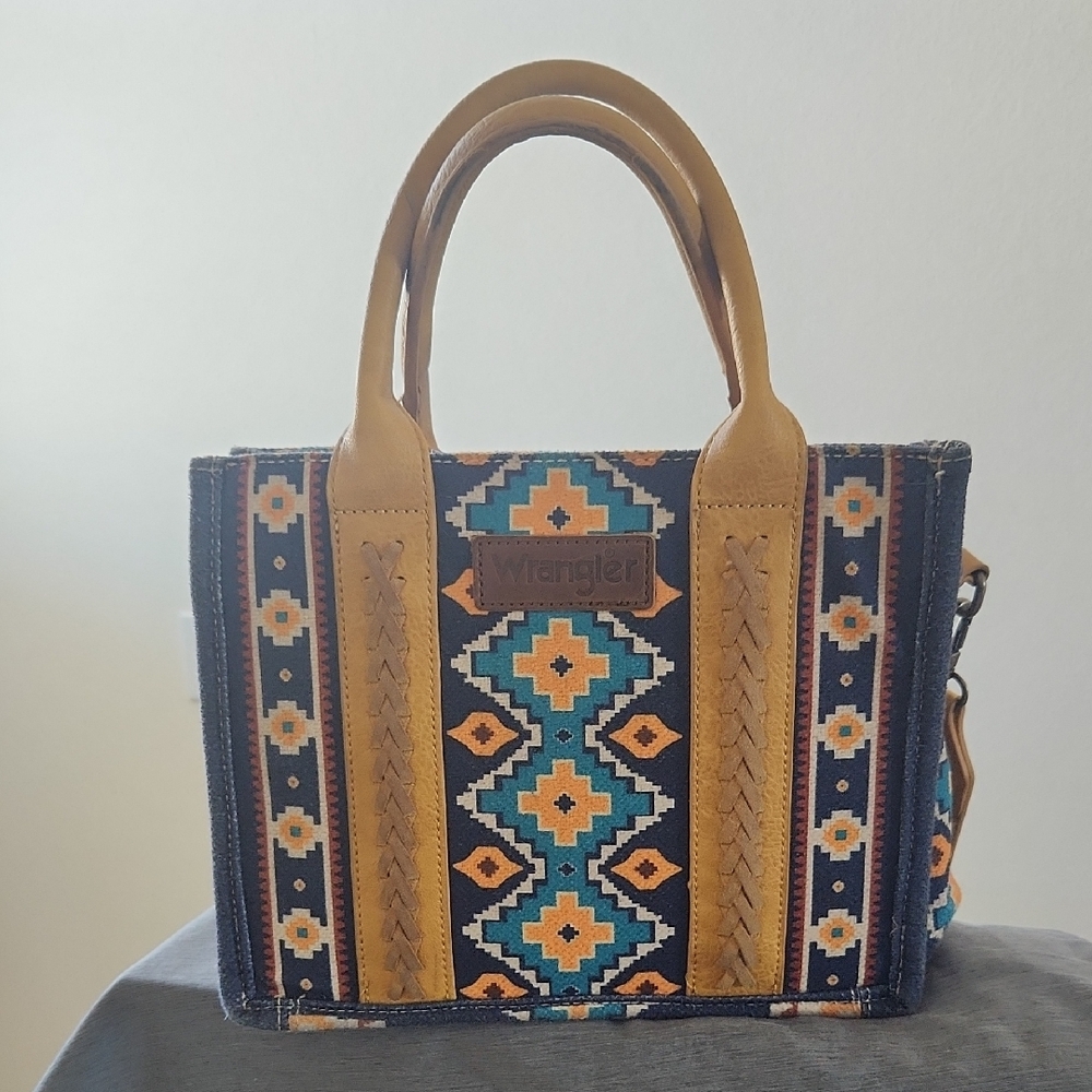 Wrangler Aztec Tote Bag Satchel